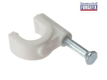 ForgeFix Round White Cable Clip