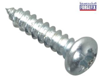 ForgeFix Self-Tapping Screw Pozi Compatible Pan Head ZP 1/2in x 4 ForgePack 60