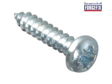 ForgeFix Self-Tapping Screw Pozi Compatible Pan Head ZP 5/8in x 6 ForgePack 50
