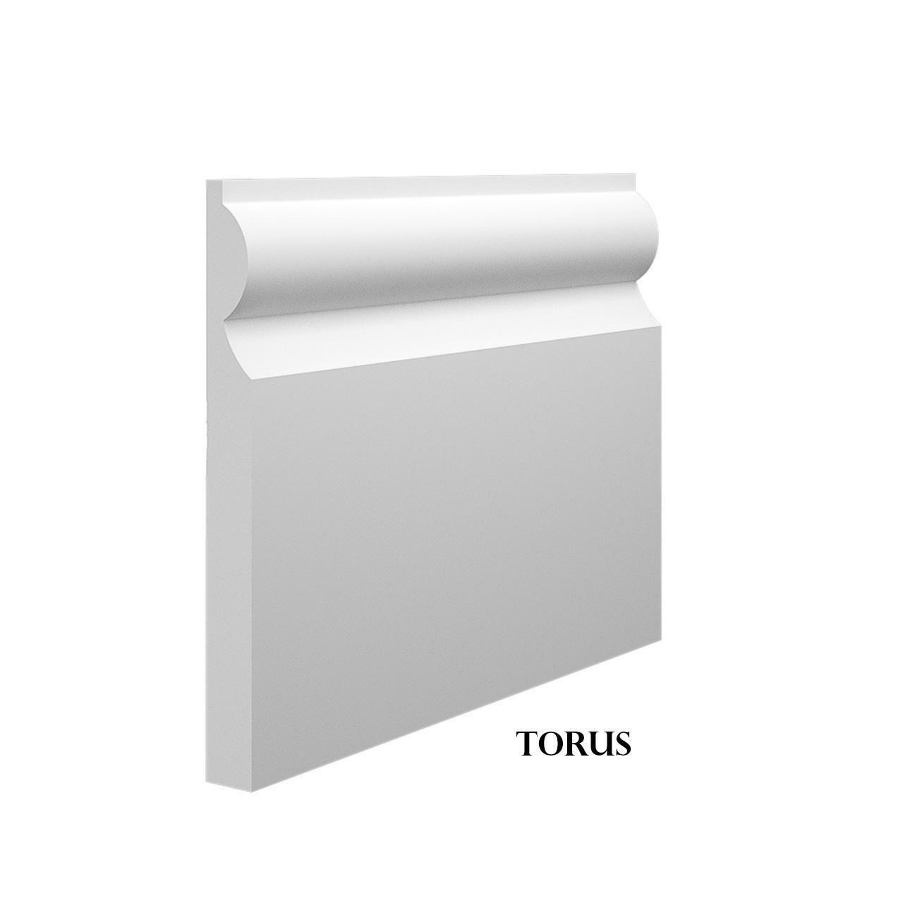 Torus - White Primed MDF Skirting & Architrave