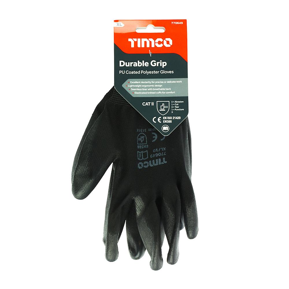 Tactile Grip Seamless Work Glove Large