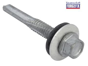ForgeFix TechFast Hex Head Roofing Screw Self-Drill Heavy Section 5.5 x 38mm Pack 100