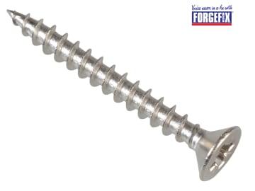 ForgeFix Multi-Purpose Pozi Compatible Screw CSK ST S/Steel 3.5 x 30mm Forge Pack 30
