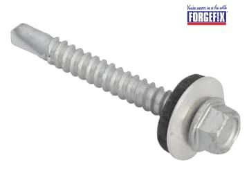 ForgeFix TechFast Hex Head Roofing Screw Self-Drill Light Section 5.5 x 45mm Pack 100