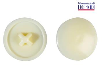 ForgeFix Domed Cover Cap White No. 6-8 Forge Pack 20