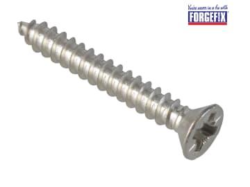 ForgeFix Self-Tapping Screw Pozi Compatible CSK A2 SS 1in x 6 ForgePack 30