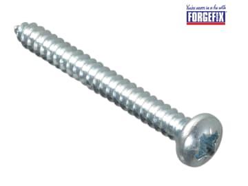 ForgeFix Self-Tapping Screw Pozi Compatible Pan Head ZP 1.1/2in x 8 ForgePack 15