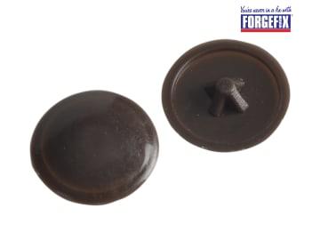 ForgeFix Pozi Compatible Cover Cap Dark Brown No.6-8 Forge Pack 50