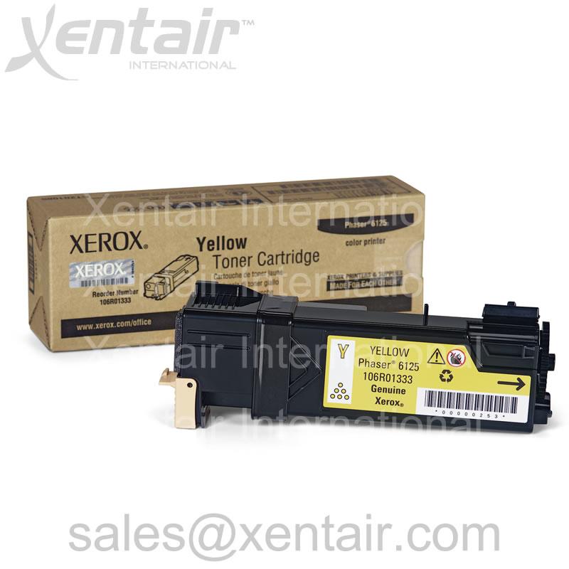 Xerox® Phaser™ 6125 Yellow Toner Cartridge 106R01333 106R1333 CT201085