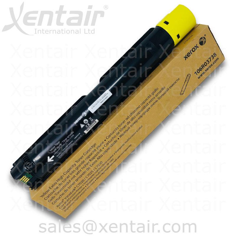 Xerox® VersaLink® C7020 C7025 C7030 Extra High Capacity Yellow Toner Cartridge 106R03738 106R3738