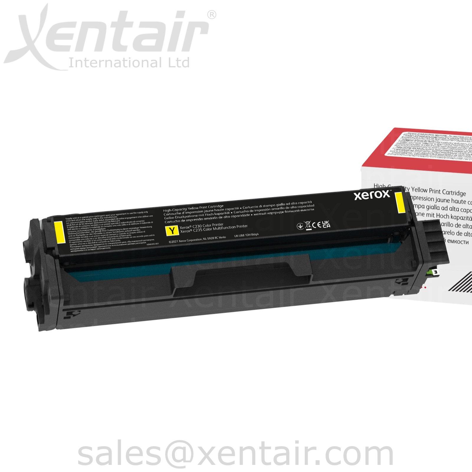 Xerox® C230 C235 High Capacity Yellow Toner Cartridge 006R04394 6R04394