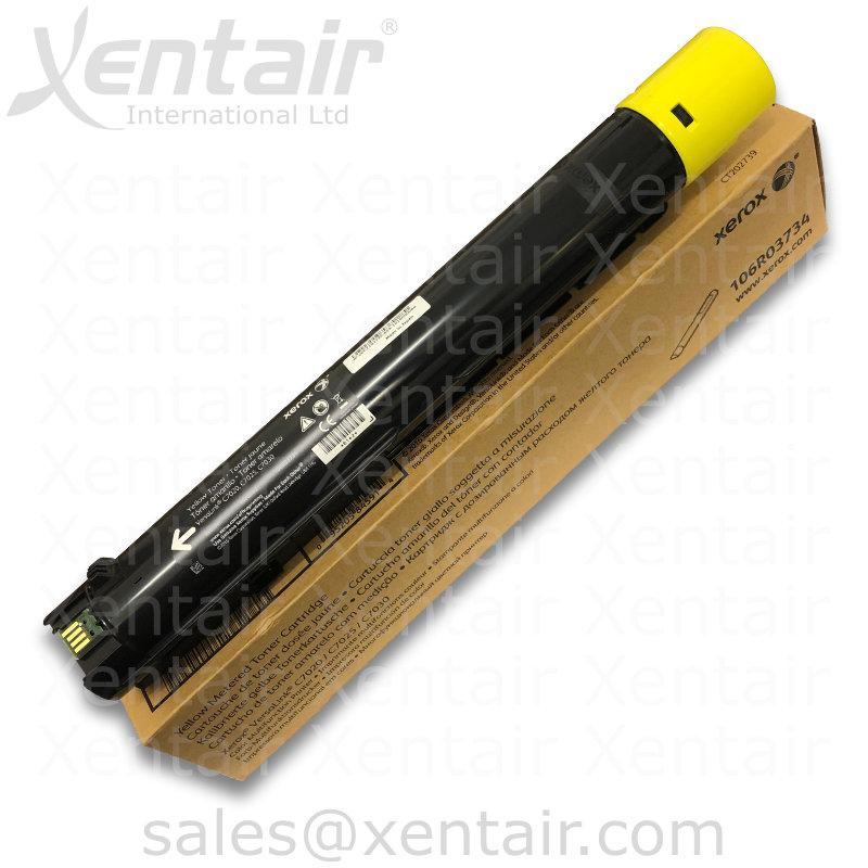 Xerox® VersaLink® C7020 C7025 C7030 Yellow Metered Toner Cartridge 106R03734