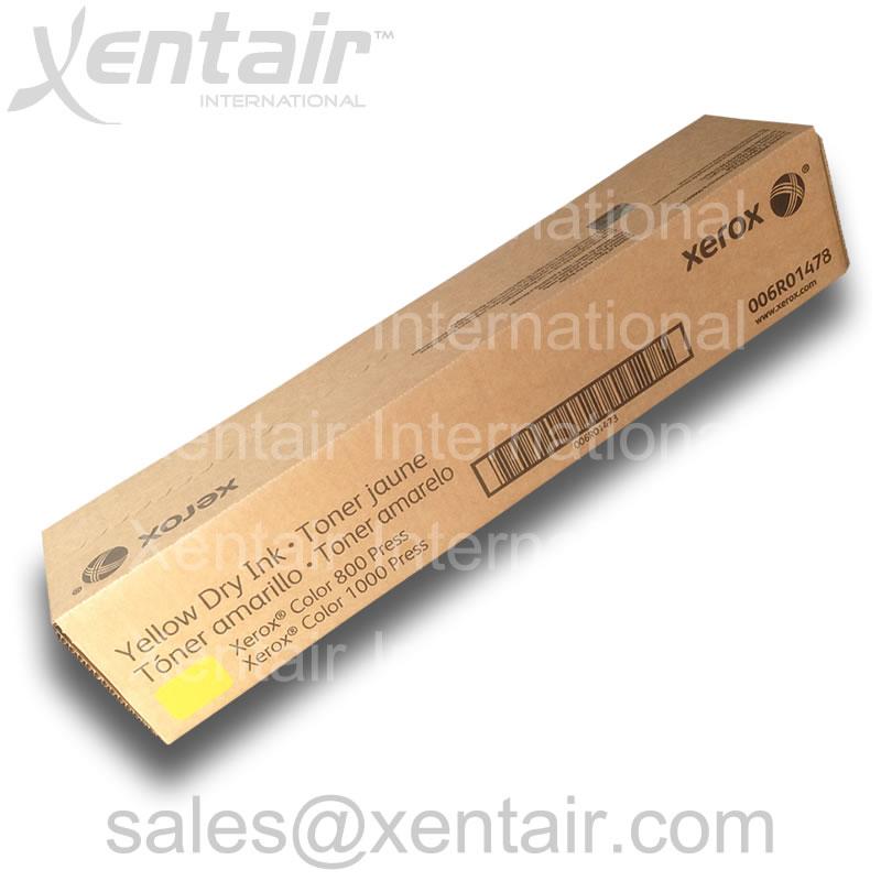 Xerox® Color 800 1000 Yellow Toner Cartridge 006R01478