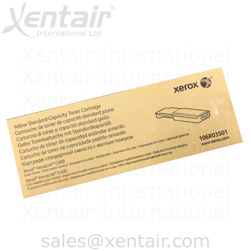 Xerox® VersaLink® C400 C405 Yellow Standard Capacity Toner Cartridge 106R03501 106R3501