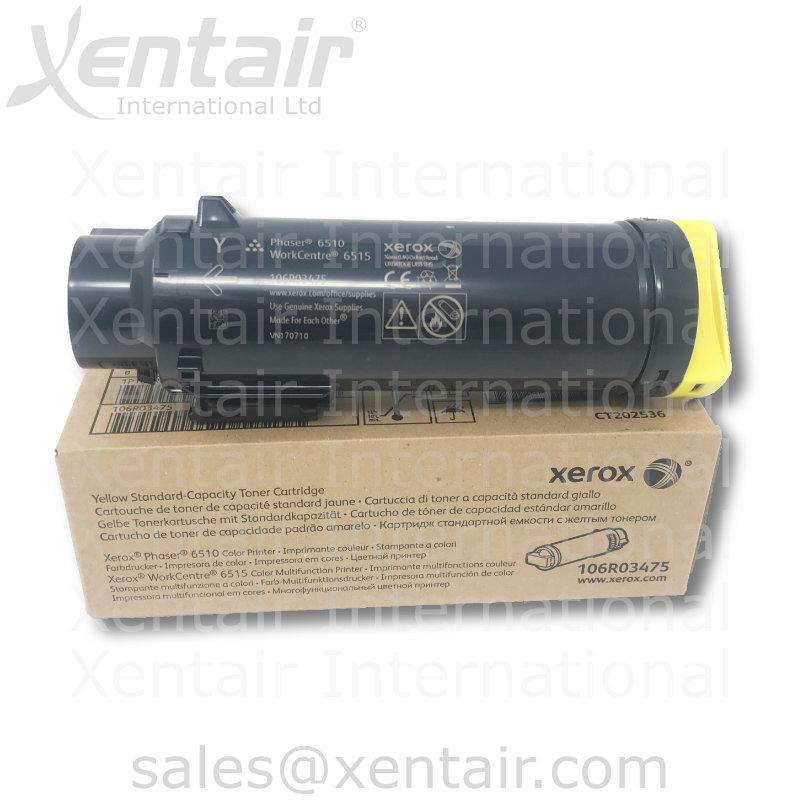 Xerox® Phaser™ 6510 WorkCentre™ 6515 Yellow Standard Capacity Toner Cartridge 106R03475 106R3475