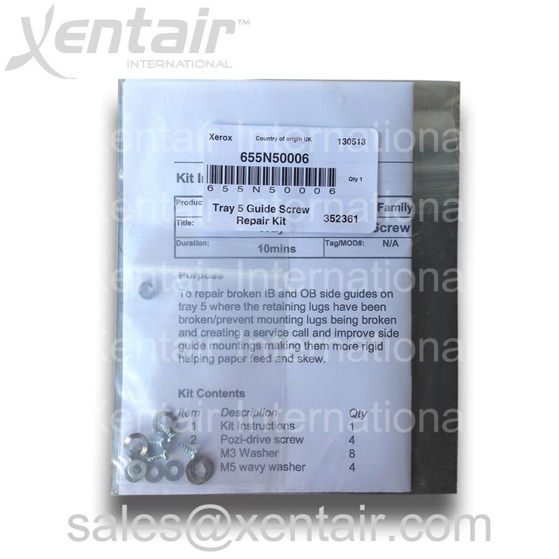 Xerox® DocuColor™ 240 242 250 252 260 Bypass Tray 5 Screw Repair Kit 655N50006