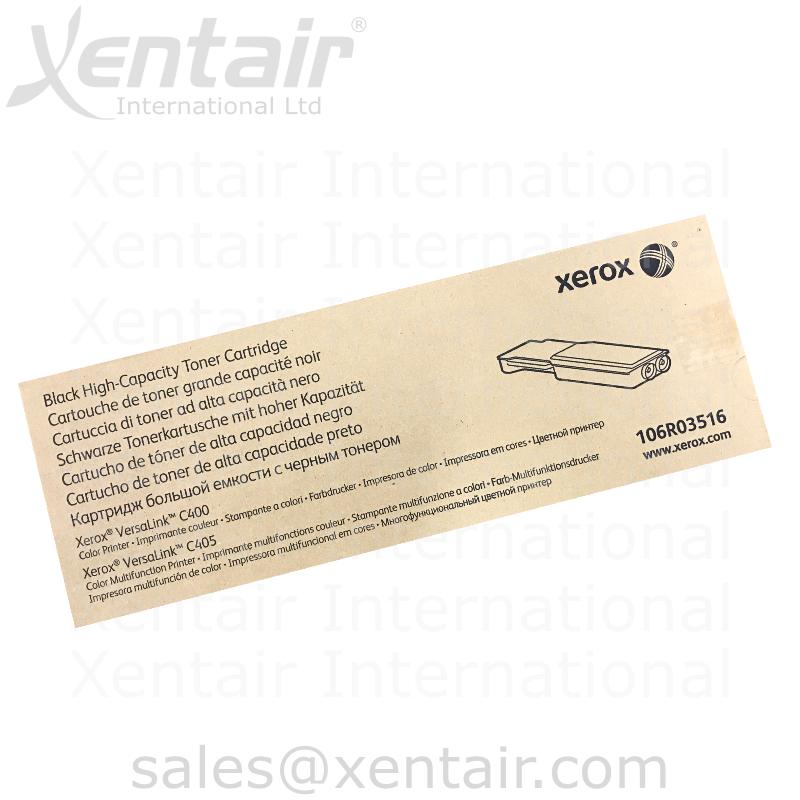 Xerox® VersaLink® C400 C405 Black High Capacity Toner Cartridge 106R03516 106R3516