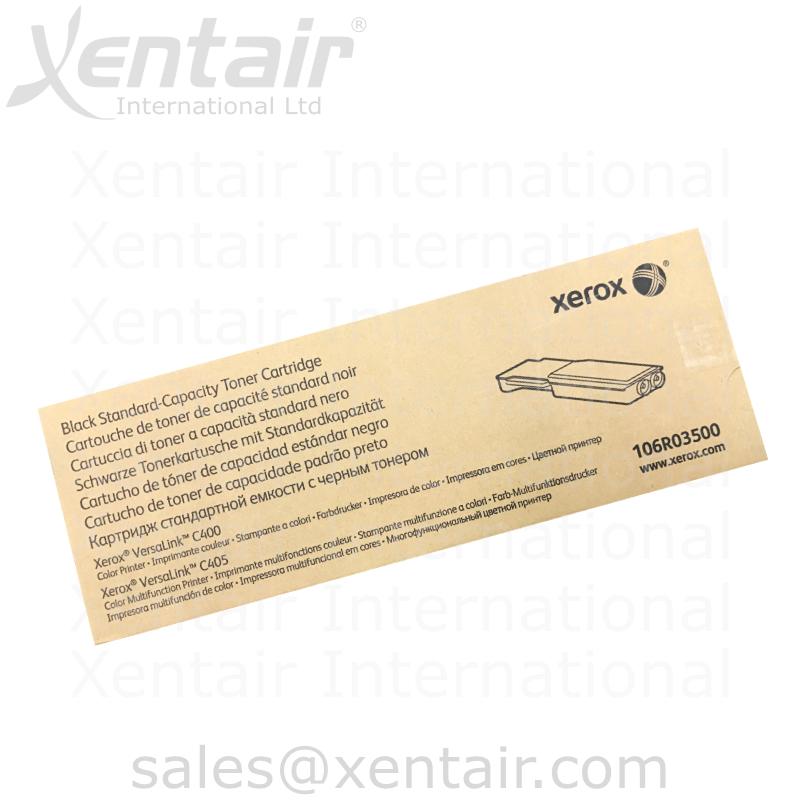 Xerox® VersaLink® C400 C405 Black Standard Capacity Toner Cartridge 106R03500 106R3500