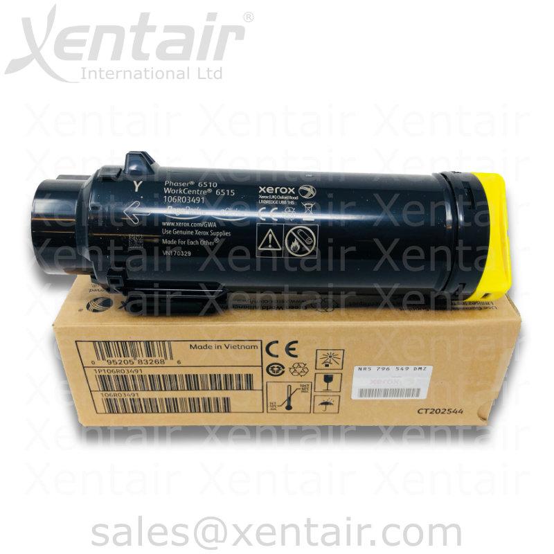 Xerox® Phaser™ 6510 WorkCentre™ 6515 Yellow Toner Cartridge 106R03491