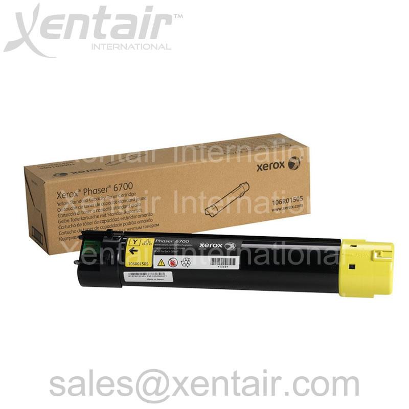 Xerox® Phaser™ 6700 Yellow Standard Capacity Toner Cartridge 106R01505 106R1505