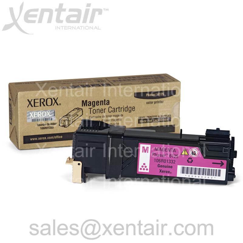 Xerox® Phaser™ 6125 Magenta Toner Cartridge 106R01332 106R1332 CT201084