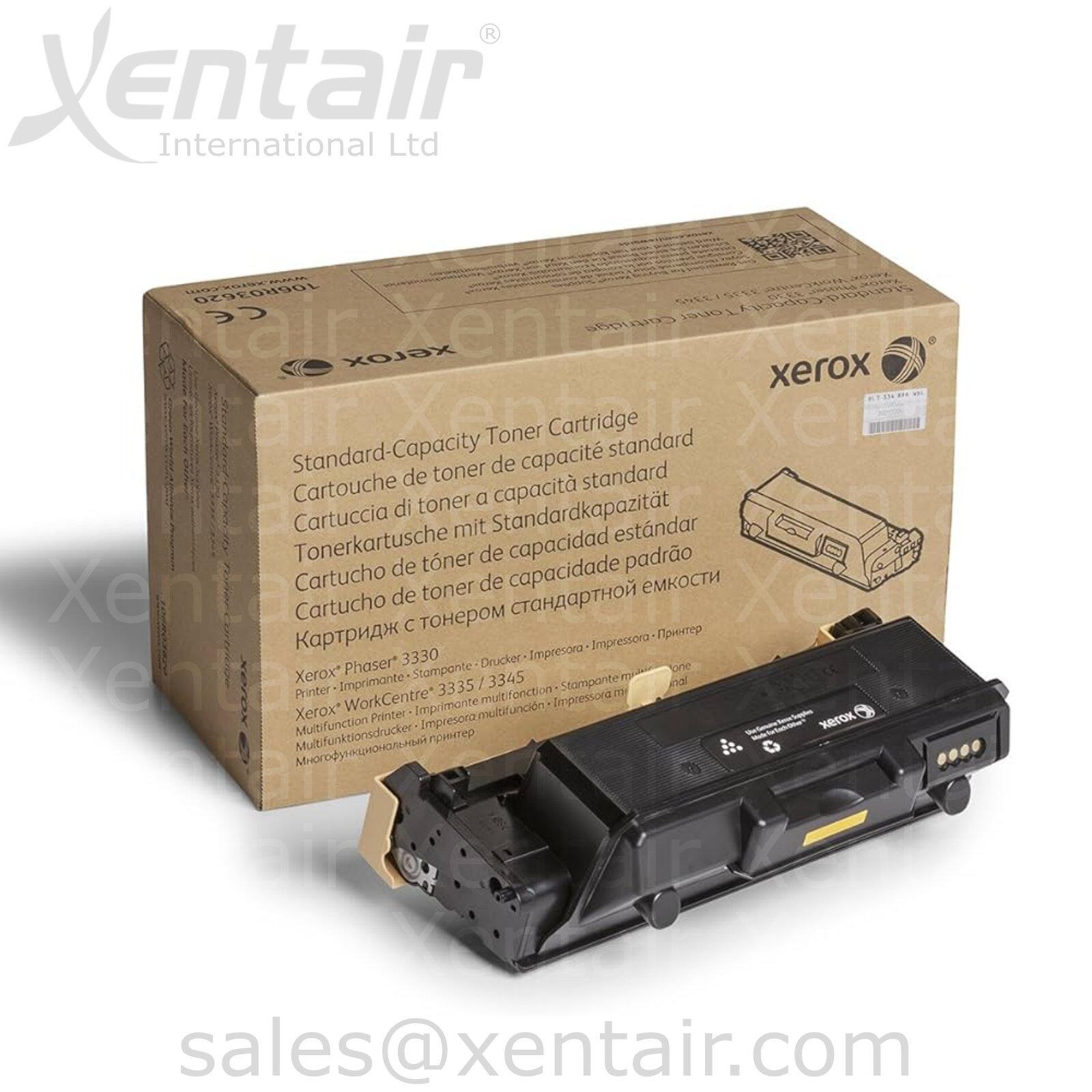 Xerox® Phaser™ 3330 WorkCentre™ 3335 3345 Standard Capacity Black Toner Cartridge 106R03620