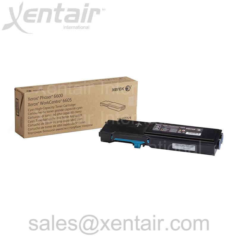 Xerox® Phaser™ 6600 WorkCentre™ 6605 Cyan High Capacity Toner Cartridge 106R02229 106R2229