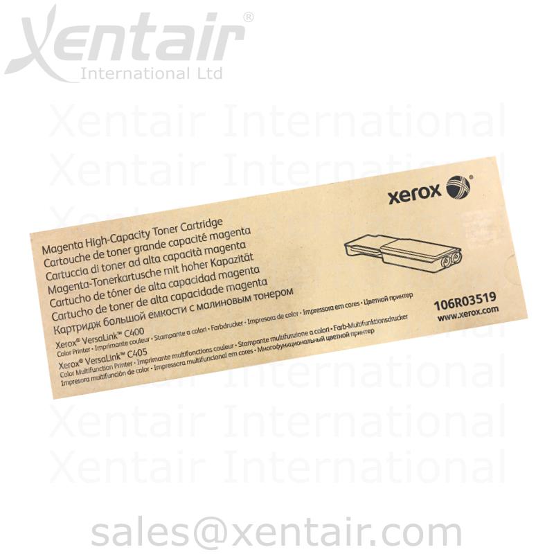 Xerox® VersaLink® C400 C405 Magenta High Capacity Toner Cartridge 106R03519 106R3519
