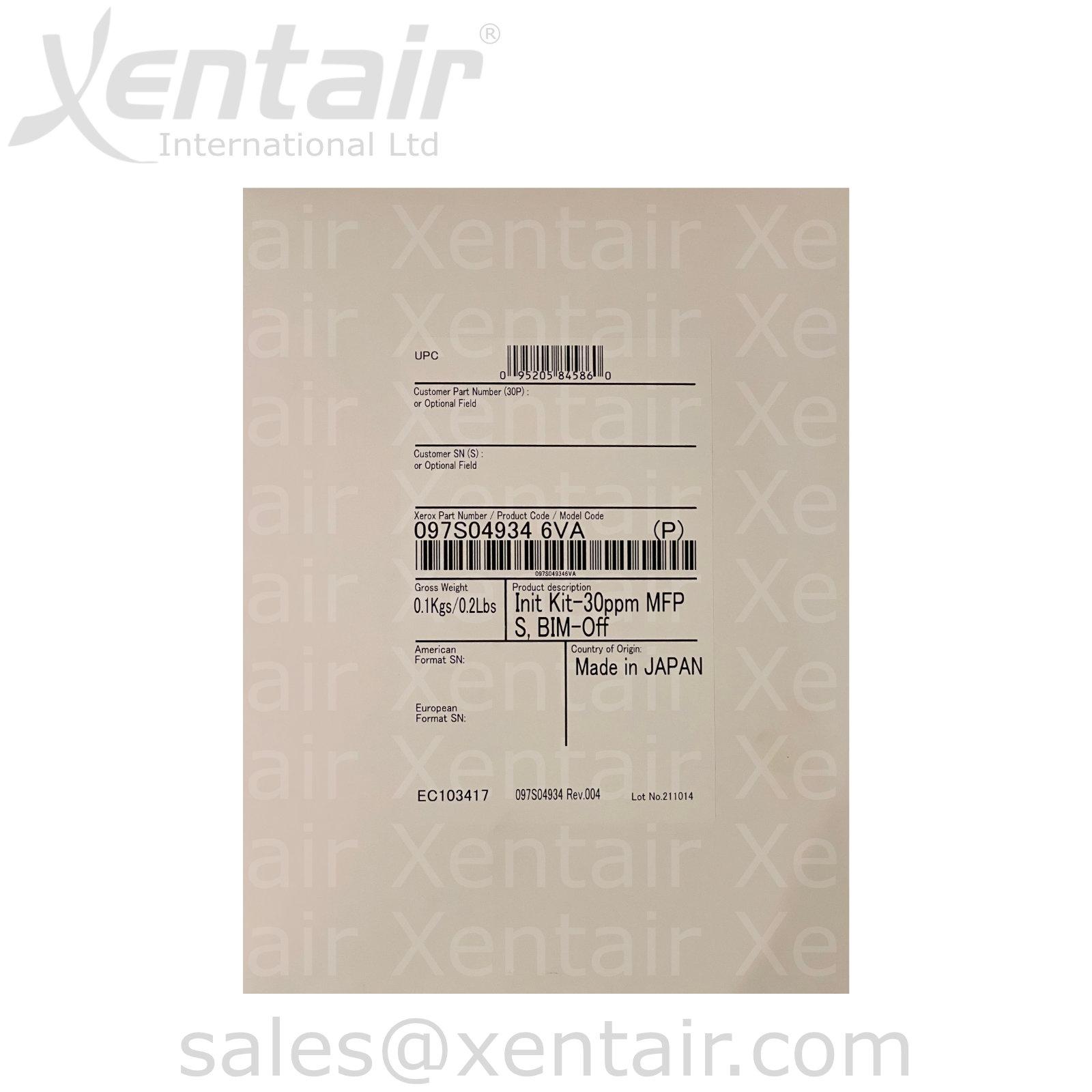 Xerox® VersaLink™ 7030 Initialisation Kit 097S04934 97S04934
