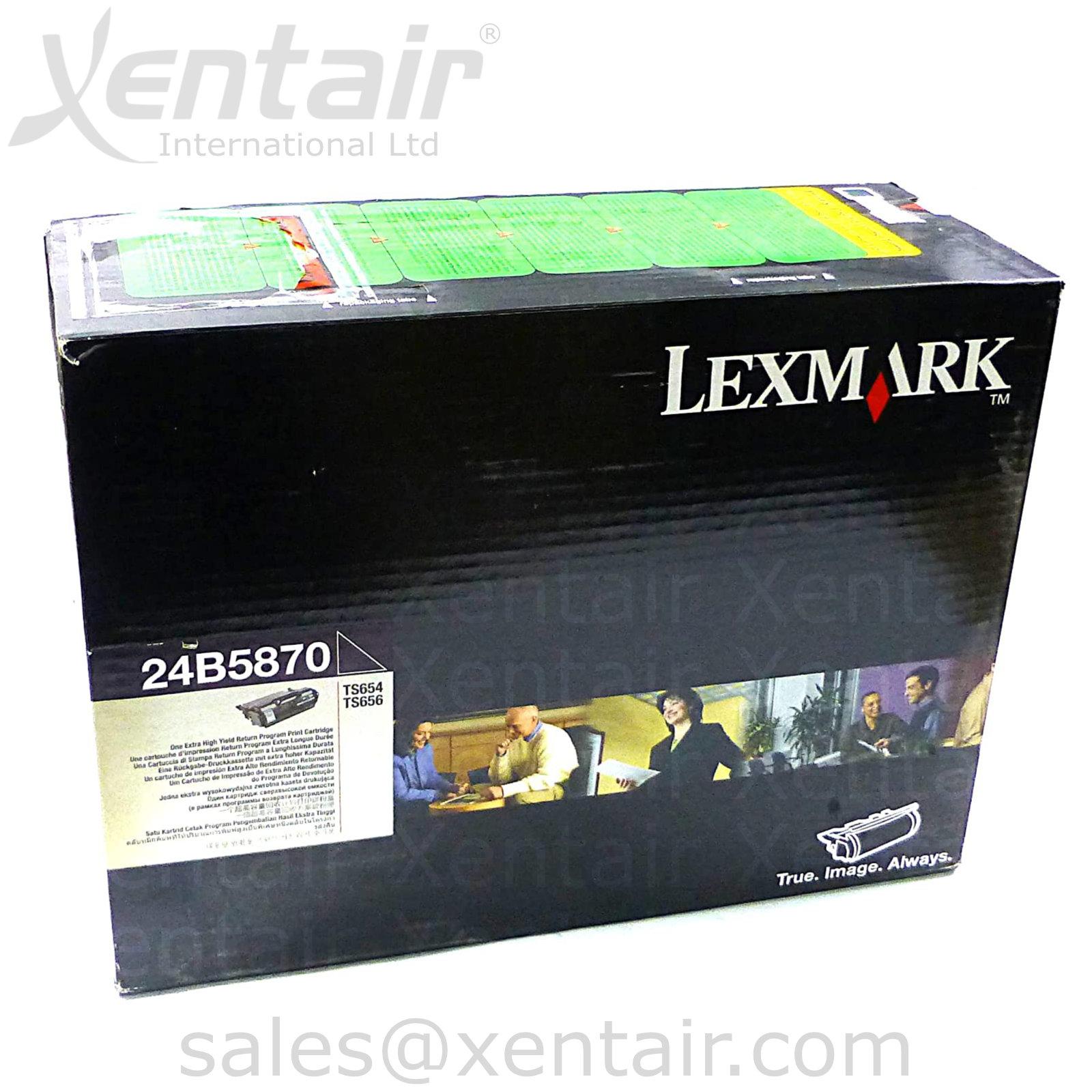 Lexmark™ TS654dn Black Return Program Toner Cartridge 24B5870