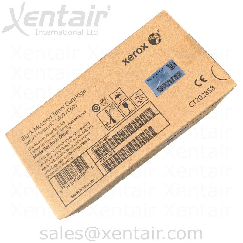 Xerox® VersaLink® C600 C605 Black Metered Toner Cartridge 106R03895 CT202858