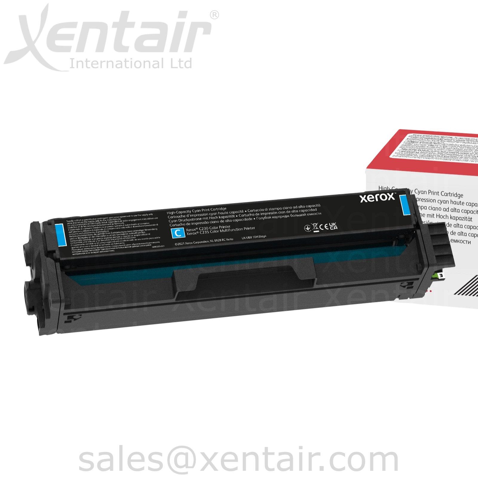 Xerox® C230 C235 High Capacity Cyan Toner Cartridge 006R04392 6R04392