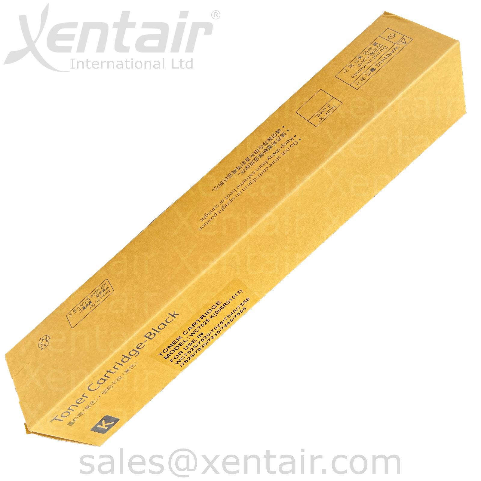 Compatible Black Toner For Use In Xerox® WorkCentre™ 7525 7530 7535 7545 7556 7830 7835 7845 7855 7970 006R01513 6R01513 6R1513