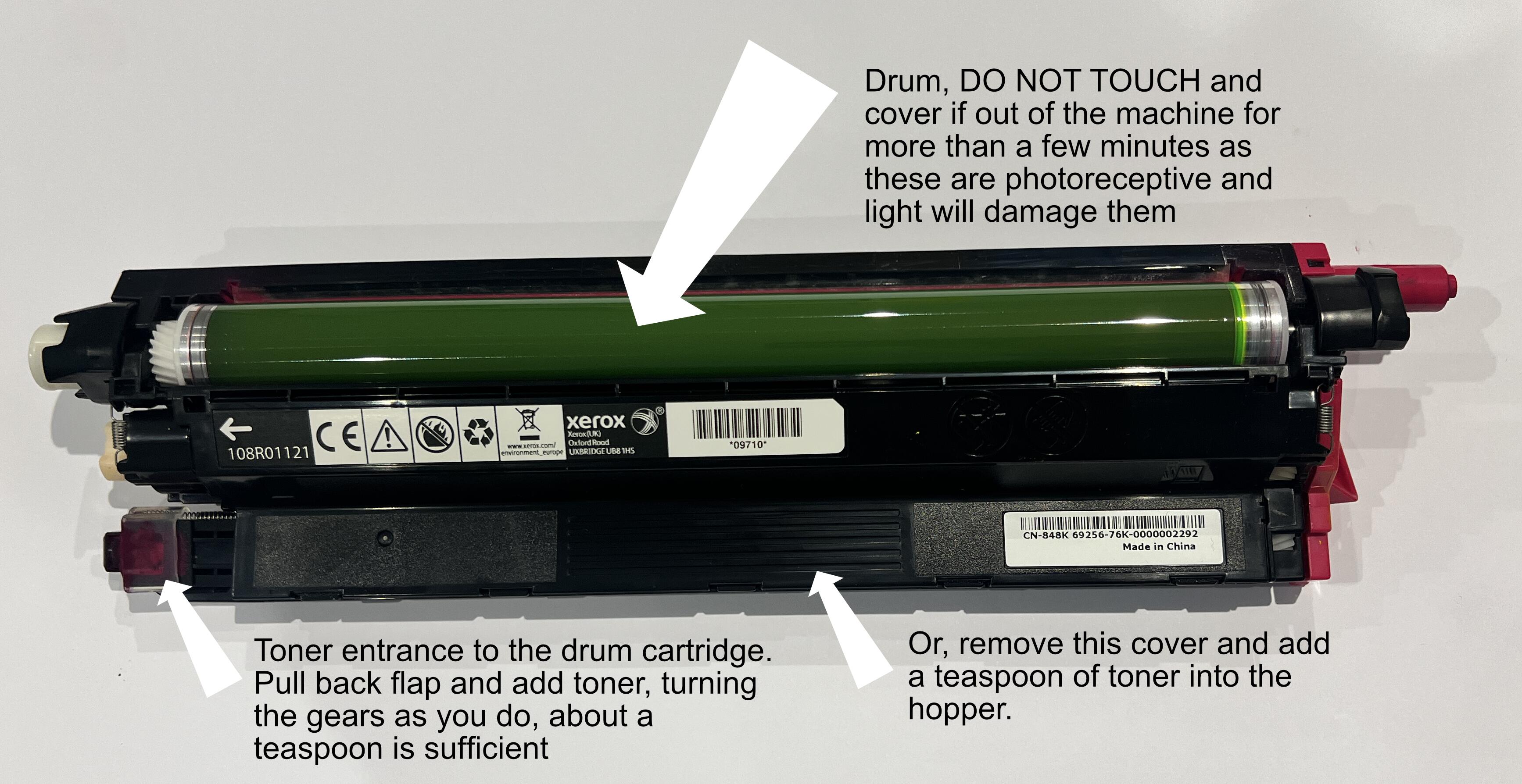 Xerox C400 C405 Error Code 092-318 092-319 092-320 092-321 Reinsert Black,  Cyan, Magenta or Yellow Toner Cartridge & Restart