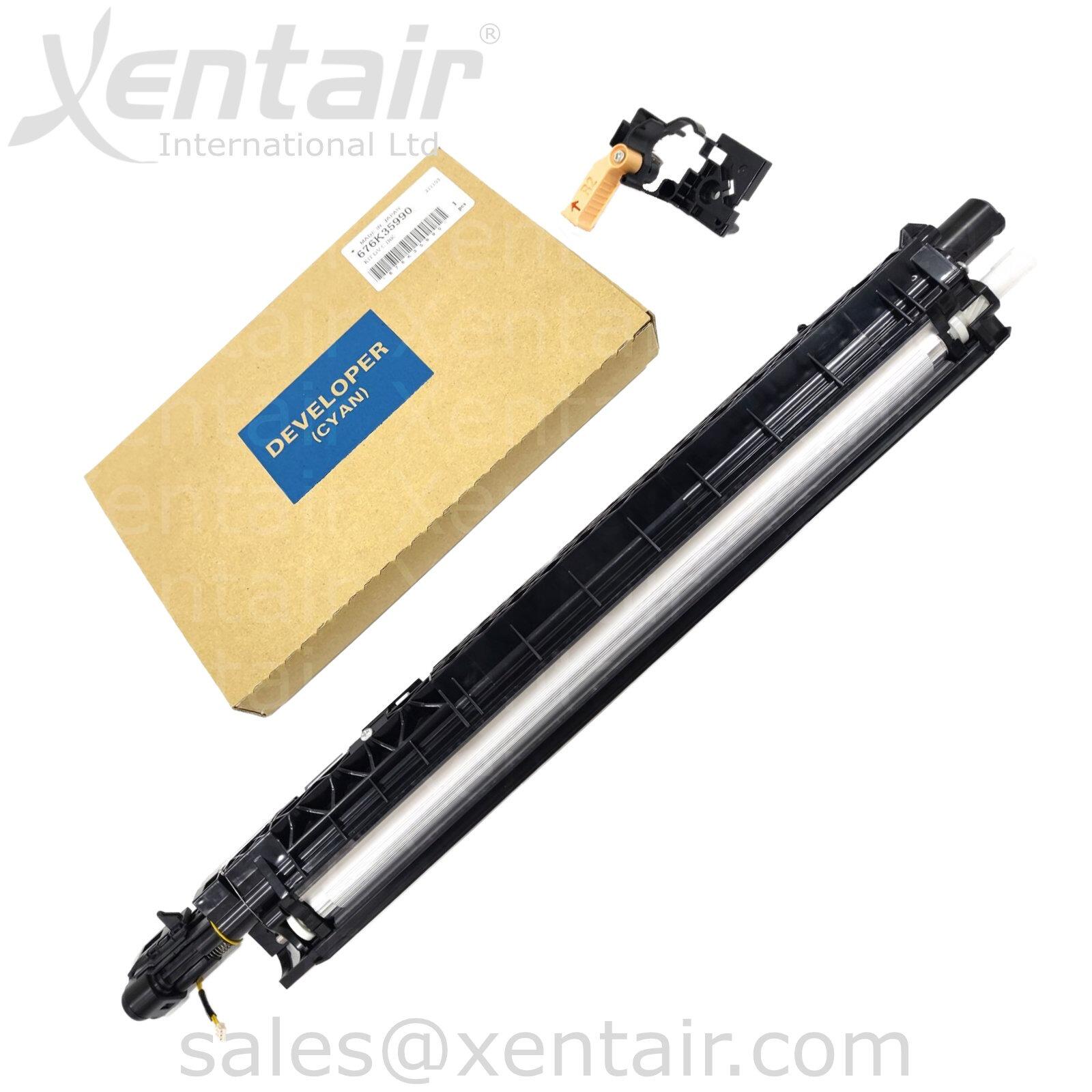 Xerox® VersaLink® C7000 C7020 C7025 C7030 Cyan Developer Housing & Cyan Developer Material 607K07280 607K07281