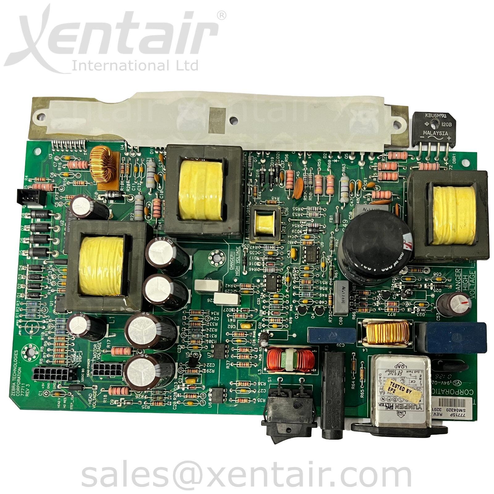 Zebra Z4M Z4000 Z6M Power Supply Board 77715M