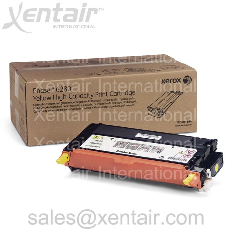 Xerox® Phaser™ 6280 Yellow Metered Toner Cartridge 106R01406 106R1406