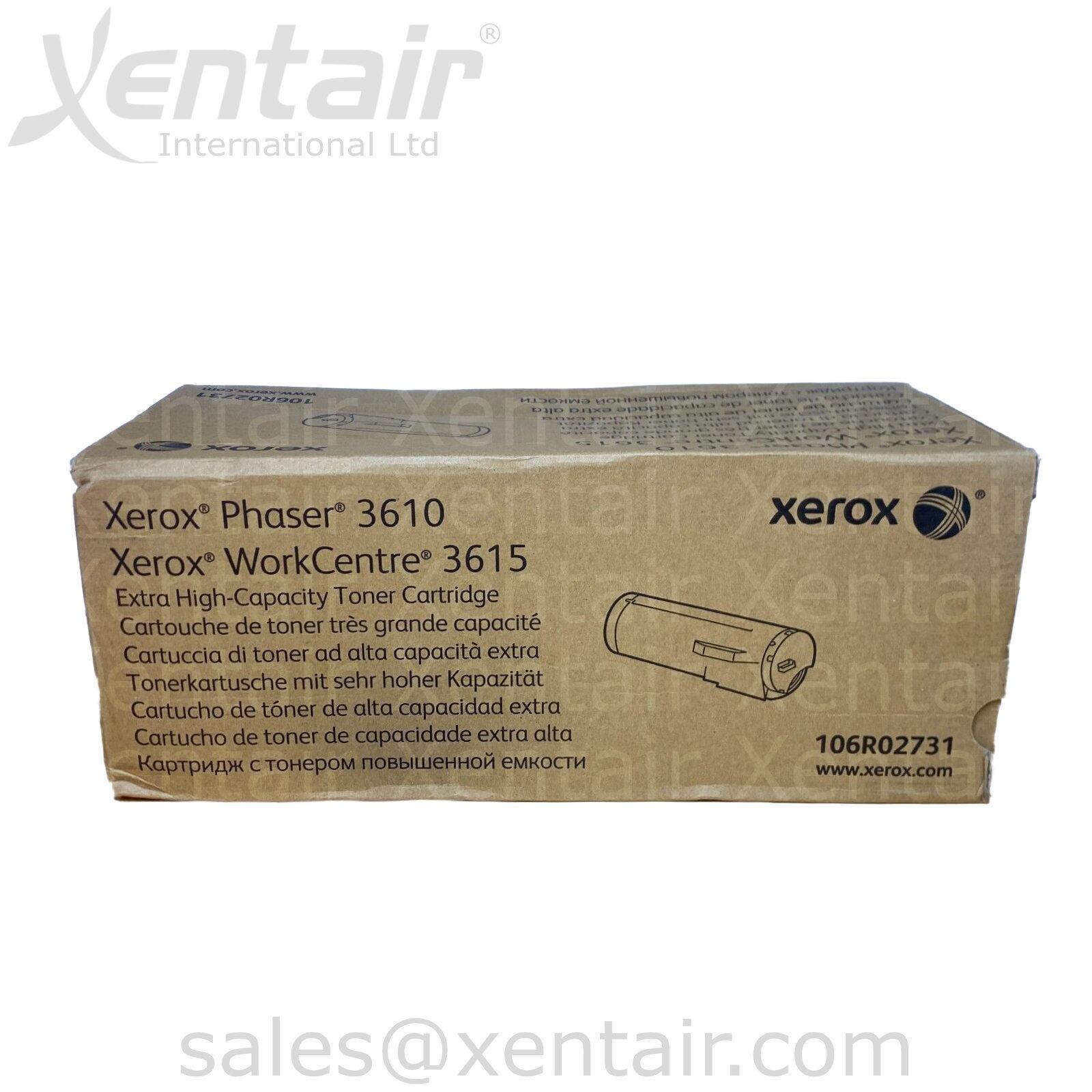 Xerox® Phaser™ 3610 WorkCentre™ 3615 Extra High Capacity Toner Cartridge 106R02731 106R2731