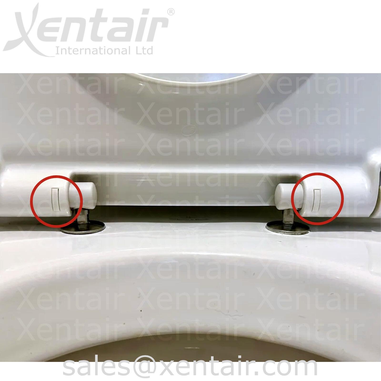 GSI And Villeroy & Boch Toilet Seat Retaining Clips, Part Of 92216300 Repair Kit XIL92216300