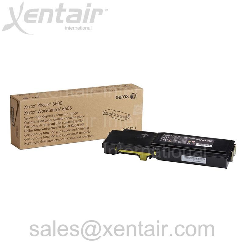 Xerox® Phaser™ 6600 WorkCentre™ 6605 Yellow High Capacity Toner Cartridge 106R02231 106R2231