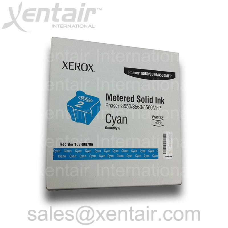 Xerox® Phaser™ 8550 8560 Cyan Solid Ink 108R00706