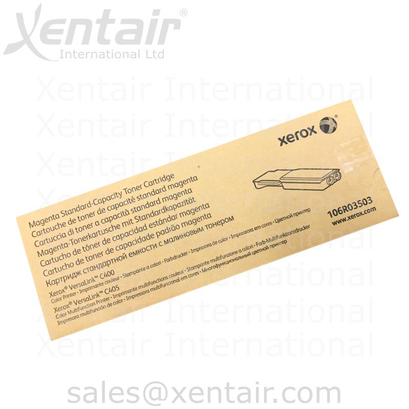 Xerox® VersaLink® C400 C405 Magenta Standard Capacity Toner Cartridge 106R03503 106R3503