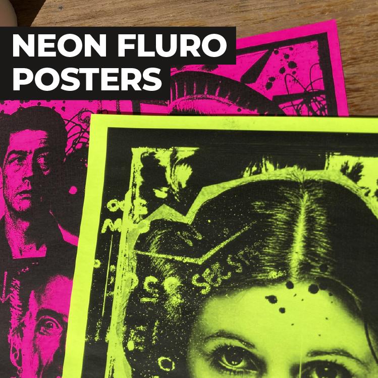 Custom Neon Poster Prints Title