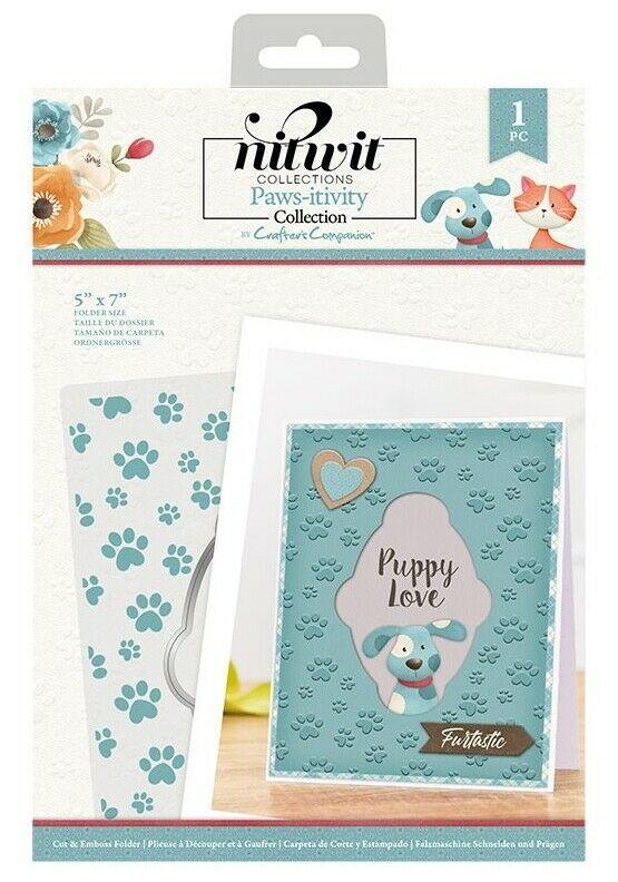 CRAFTER'S COMPANION NITWIT PAWSITIVITY COLLECTION DIES STAMPS