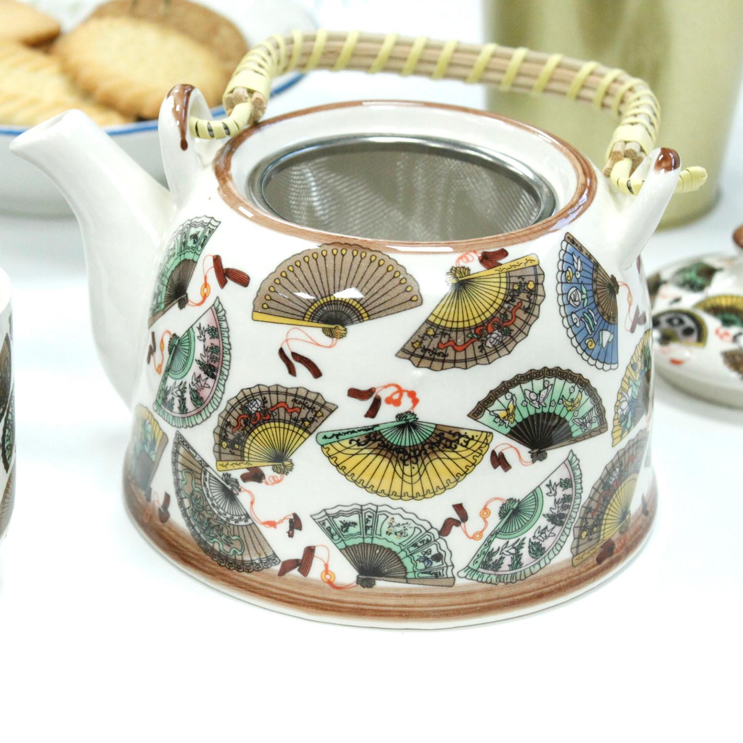 Herbal Teapot Set China Fans