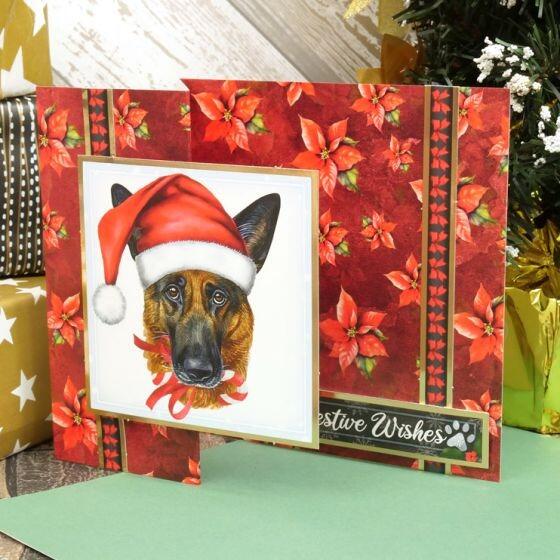 Christmas Pawsome Portraits Luxury Card Toppers