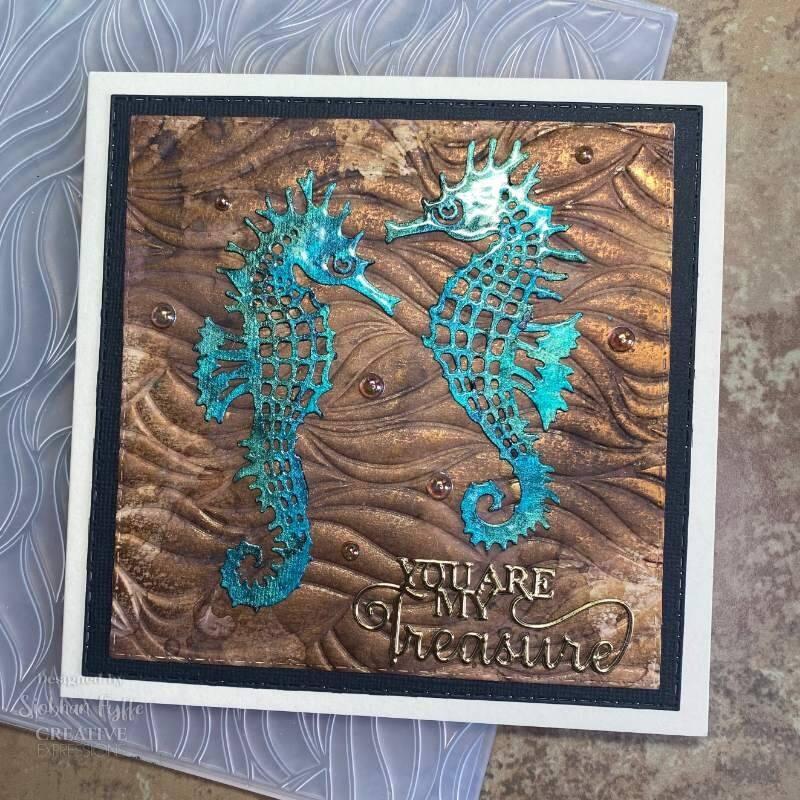 Creative Expressions Tidal Sand 8 in x 8 in 3D Embossing Folder
