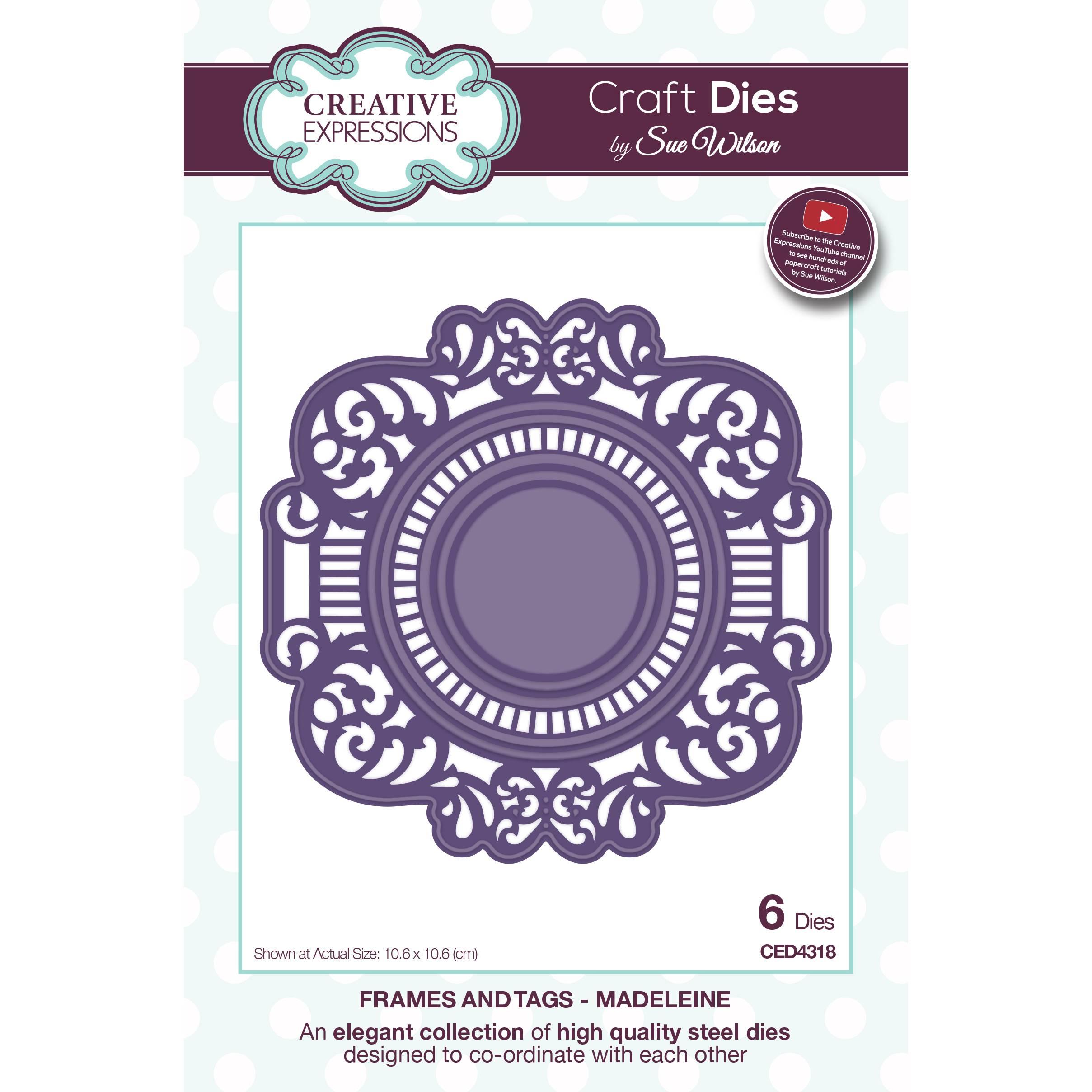 Creative Expressions Sue Wilson Frames and Tags Madeleine Craft Die