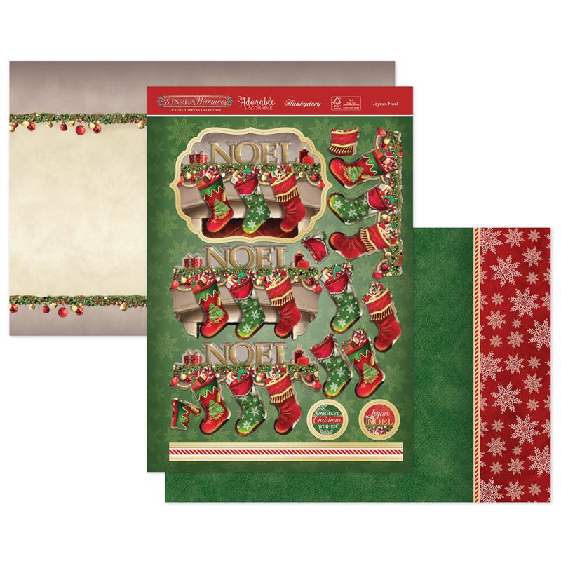 HUNKYDORY CHRISTMAS JOYEUX NOEL LUXURY TOPPER SET