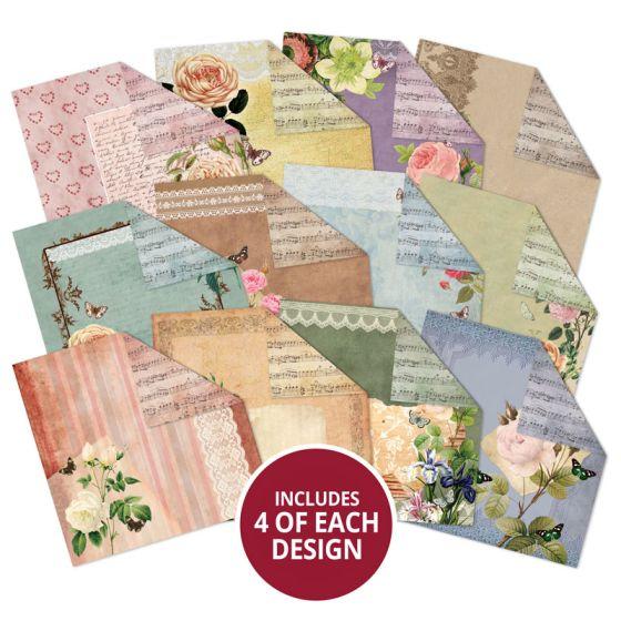 Duo Design Paper Pads - Floral Scrapbook & Music Paper